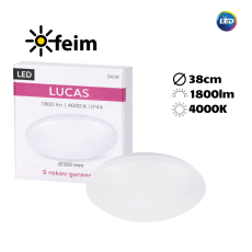 Rabalux 3439 Lucas LED stropné svietidlo 24W=1560lm 4000K IP44 biela