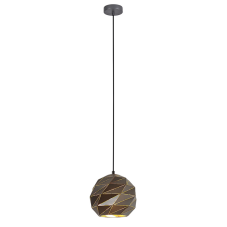 ITALUX PND-2424-1S-GR+GD Palermo závesné svietidlo 1xE27 D230mm antracit
