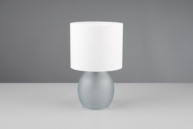 TRIO 517900111 VELA stolná lampička V290mm 1xE14 šedá, biela