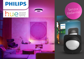 Získajte od nás ako darček Hue senzor pohybu k nákupu inteligentných svietidiel Philips Hue!