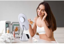 Immax 08970L FACE zrcadlo 3v1 LED 4W 70lm 4000-5000K, bílá, dotykové ovládání, noční podsvícení