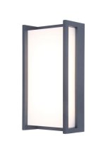 LUTEC 5193001118 QUBO nástenné LED svietidlo 17,3W 3000K IP54 tmavá šedá