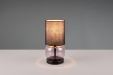 TRIO 517800154 ELIO stolná lampička V280mm 1xE27 čierna matná, dymová