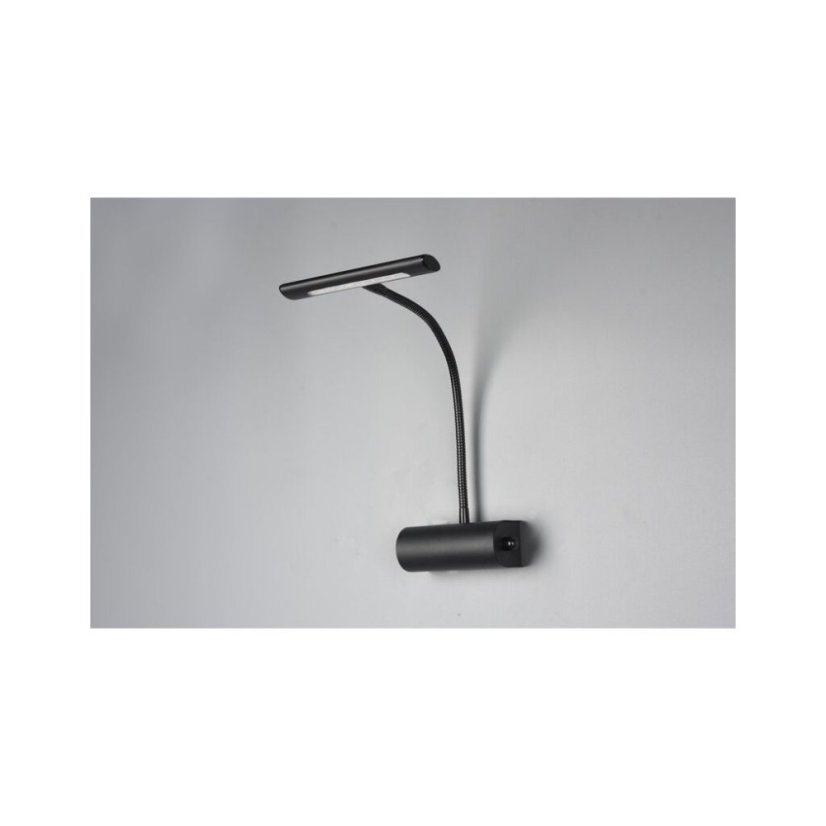 TRIO 279770132 CURTIS nástěnné svítidlo s flexibilním ramenem SMD LED 4W/400lm 3000K černá matná, stmívatelné