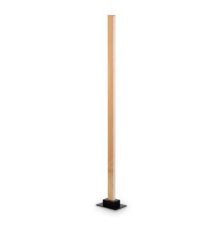 Ideal Lux 284484 CRAFT stojací lampa LED V1610mm 26W 2500/2000lm 3000K černá, dřevo, stmívatelné