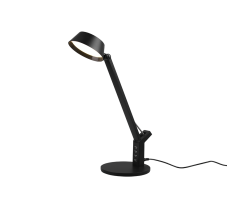 TRIO 523090132 AVA stolové svietidlo LED 5W/600lm 3000+4000+6300K matná čierna, USB nabíjanie, stmievateľné