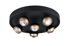 LED stropné svietidlo 50cm 4700 lm 2300+3000+4000K čierne 3-krokové stmievanie TRIO SELECT ORBIT 644410632