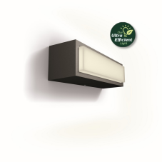 Philips 8720169263697 UltraEfficient Stratosphere venkovní nástěnné svítidlo LED 3,8W/800lm 2700K IP44 antracit
