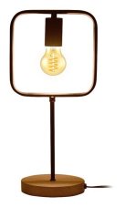 RABALUX 3219 Rufin stolní lampa V430mm 1xE27 imitace dřeva, černá