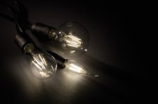 TRIO 990-4470 LED žárovka filament E14 4W/470lm 2700K D35mm průhledná switchdimmer, plamínek