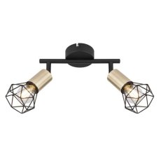 GLOBO 54802S-2AB XARA I stropní bodové svítidlo/spot 2xE14 černá, antická mosaz