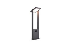 TRIO 553769142 MALAWI solární stojanové svítidlo/sloupek se senzorem V610mm SMD LED 5W/700lm 2300-4000K IP65 antracit, nabíjecí baterie, hybrid
