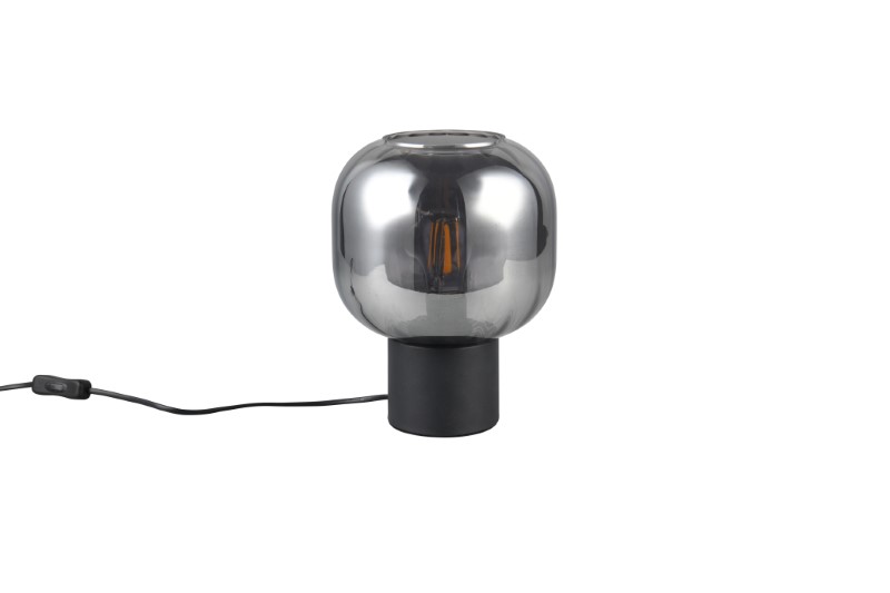 TRIO 519800132 DIVA stolní lampička V260mm 1xE27 černá matná