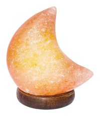 RABALUX 3696 soľná lampa Wasabi soľné dekoračné svietidlo LED V120mm 1W USB pripojenie, drevo, oranžová