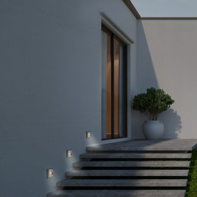 RABALUX 77105 Trento vonkajšie zápustné svietidlo do steny LED 4W/180lm 4000K IP65 antracit, priehľadná