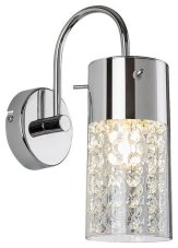 RABALUX 2194 Niagara nástenné svietidlo 1xE14 IP44 chrómová, priehľadná
