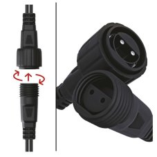 EMOS D1ZB01 prodlužovací kabel 10m, IP44, barva drátu - černá