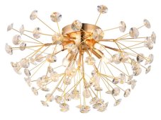 GLOBO 64135D KATRINA stropní svítidlo D450mm 4xG9 3,5W/350lm 3000K zlatá