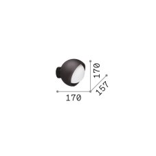Nástěnné svítidlo 1x E27 čierna IP20 Ideal Lux BLOOM 366562