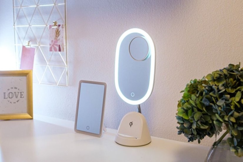Immax 08970L FACE zrkadlo 3v1 LED 4W 70lm 4000-5000K, biela, dotykové ovládanie, nočné podsvietenie