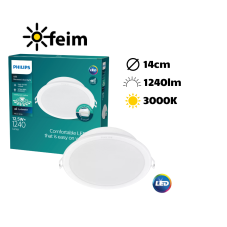 Philips 59464 MESON 125 zápustné svítidlo LED D140mm 12,5W 1200/900lm 3000K bílá 8720169173767