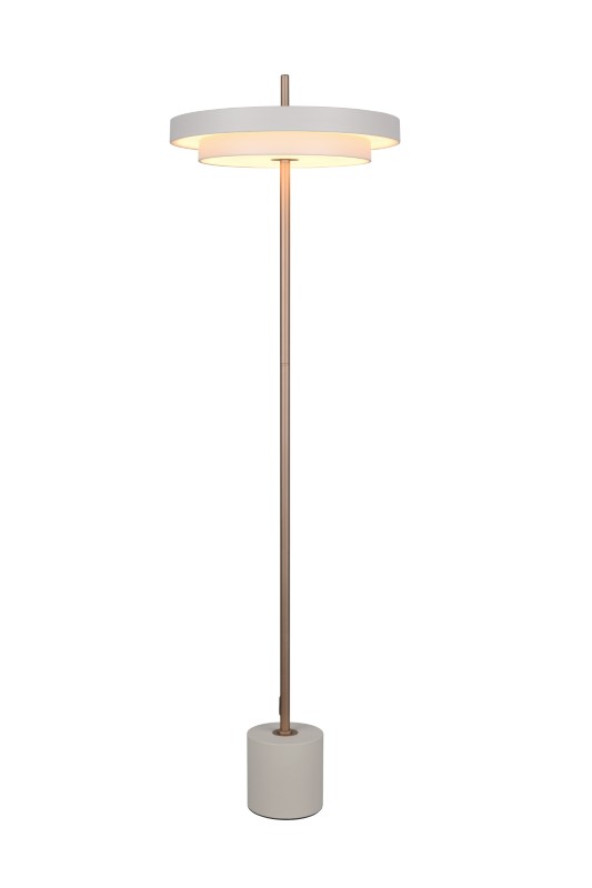 TRIO 440210176 KEATON stojacia lampa V1380mm SMD LED 21W/2400lm 2300+3000+4000K svetlošedá