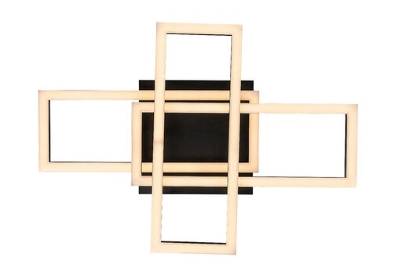 RABALUX 71394 Mereni stropní svítidlo LED 40W/2560lm 3000-6500K černá, bílá, stmívatelné, dálkový ovladač