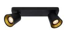 Lucide 09928/10/30 TURNON stropní bodové svítidlo 2xGU10 / 5W černá / zlatá