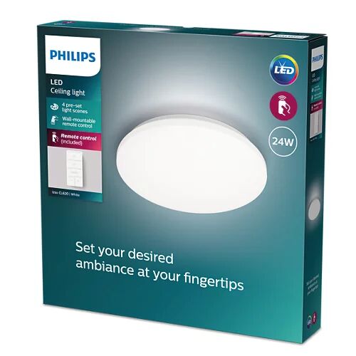 Philips 8720169196070 Izso CL620 stropné svietidlo LED D380mm 24W/2500lm 2700-6500K biela, diaľkový ovládač