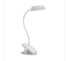 Philips 8719514396890 Donutclip stolní dotyková klipsová lampička s lupou LED 3W/175lm 4000K USB  bílá stmívatelná