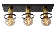 Lucide 45179/03/30 ANAKA stropní svítidlo 3x E27 / 60W černá / mosaz