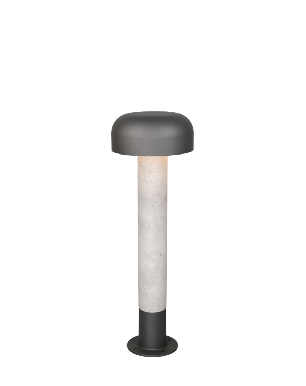 TRIO 562560178 FRASER vonkajšie stojanové svietidlo/stĺpik V540mm 1xE27 IP54 šedá, betónový vzhľad