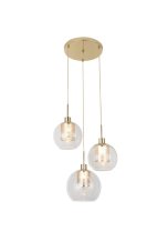 Rabalux 6496 Philani závěsné svítidlo 450mm 3xE27 3x60W IP20 zlatá