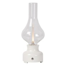 LUCIDE 74516/02/31 JASON stolní lampička V300mm LED 2W/122lm 3000K bílá, nabíjecí baterie, 3StepDIM