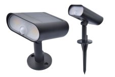 LUTEC CONNECTED 6938405330 GINBO venkovní solární zapichovací svítidlo LED 7W 500lm 2700-6500K+RGB IP44 černá se senzorem