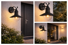 Rabalux Oslo 8680 nástenné svietidlo čierne E27 IP44