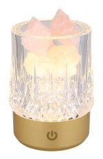 GLOBO 21044 LIZZY dekorační osvětlení V105mm LED 1W 110/95lm 3000K zlatá, USB Cable incl., dekorační kameny růžové, křišťálový efekt, dárkové balení, 3StepDIM