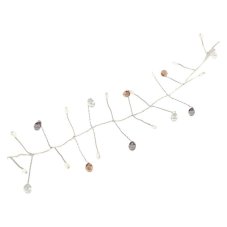 EMOS DCGW16 vánoční girlanda kamínky 40 LED 1,2m 0,45W teplá bílá, barva drátu - transparentní, časovač, 3xAA excl.