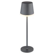 GLOBO 36637A SOLAR solární svítidlo lampička V410mm LED 0,06W/50lm 3000K IP44 černá, antracit, včetně baterie CR18650 1200mAh