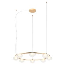 REDO 01-3249 SINCLAIR závěsné svítidlo D890mm LED 49,6W/4093lm 3000K IP21 zlatá, TRIAC