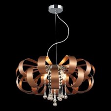 LUXERA 64408 RIBBON CRYSTAL závěsné svítidlo 600 mm 6xG9 / 33W, Coppa