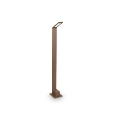 Ideal lux 326726 OUTDOOR AGOS vonkajšie stojanové svietidlo/stĺpik LED V800mm 6,5W 670/560lm 3000K IP54 kávová