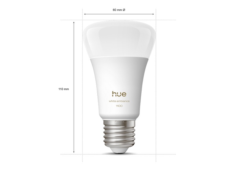 8720169364868 Philips Hue White Ambiance LED žárovka E27 8,1W/1100lm 1000-20000K bílá 2-set