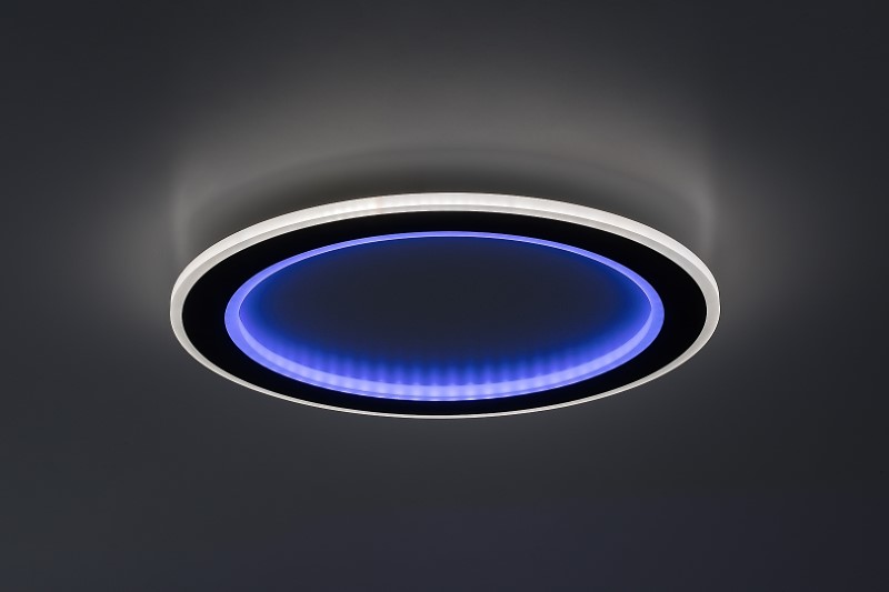 RABALUX 71406 Golwen stropní svítidlo D450mm LED 22W/1550lm 3000-6500K černá, bílá, stmívatelné, dálkový ovladač