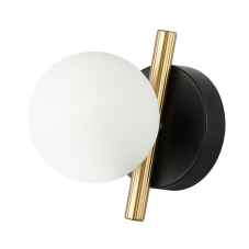 ITALUX WL-5622-1-BK-W Reverso nástenné svietidlo 1xG9 čierna, zlatá, biela