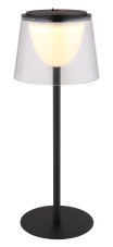 GLOBO 58462K MARIAM venkovní dotyková stolní lampička V340mm LED 1,8W 220/150lm 3000K IP44 černá, průhledná, USB Cable incl.