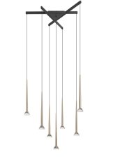 LED závesné svietidlo 3850 lm 3000K zlaté Zuma Line BOSTON P0603-07C-SDB1