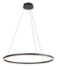 RABALUX 72302 Isaure závěsné svítidlo D800mm LED 45W/3000lm 3000+4000+6500K černá, bílá