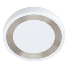 Eglo 99108 RUIDERA Stropní svítidlo LED D480mm 22W/2400lm 3000K, bílá, stříbrná