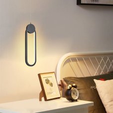 IMMAX 07232L NEO LITE OVALE Inteligentné závesné LED svietidlo 22W 40x12cm čierna